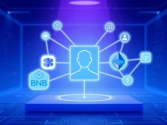 SPACE ID and River integration for unified multichain identity across BNB, Arbitrum, and Ethereum blockchains.
