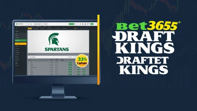 Comparison of Spartans' 33% CashRake and Lil Baby partnership with Bet365 and DraftKings sports betting platforms.