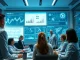 Analysts reviewing stablecoin infrastructure and regulatory compliance dashboards for 2026 investment strategy.