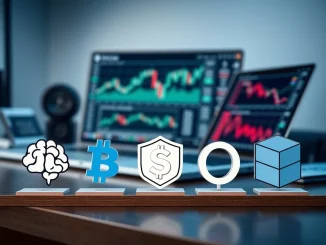 Analyst reviewing the 5 best structured crypto presales for 2026 on a market data screen.