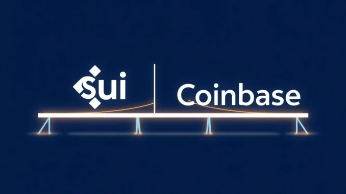 Sui and Coinbase partnership expands institutional crypto access ahead of SUI token unlock.