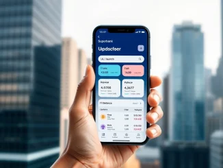 Superform user-owned neobank app on a smartphone against a New York City backdrop.