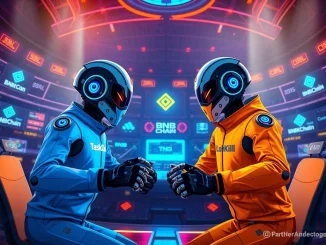 AI agents from TaskOn and LobKill compete in skill-based gameplay to generate revenue on the BNB Chain.