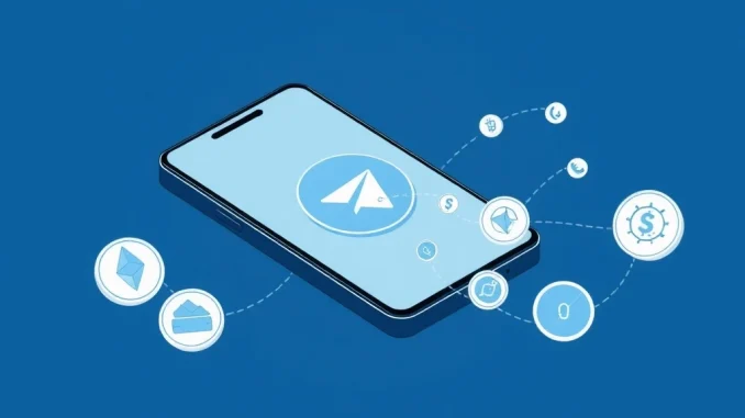Wallet in Telegram launches cross-chain deposits for its self-custodial TON wallet interface on a smartphone.