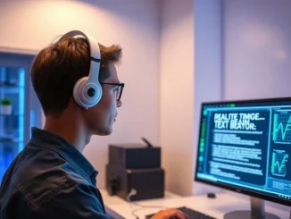 Tether EVO brain-to-text AI neural decoding technology in laboratory setting