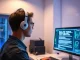 Tether EVO brain-to-text AI neural decoding technology in laboratory setting