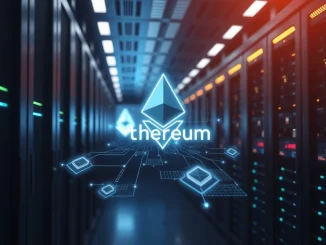 Tom Lee's Bitmine Ethereum staking operation in a secure data center, representing a $6 billion crypto investment.