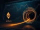 Conceptual image of Ethereum price analysis showing a market vortex pulling value toward gold assets.