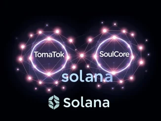 TomaTok and SoulCore partnership merging DeFi messaging and AI SocialFi on the Solana blockchain ecosystem.