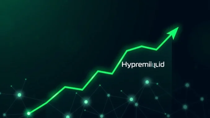 Charts for top crypto gainers MYX Finance and Hyperliquid rising in February 2026 DeFi market.