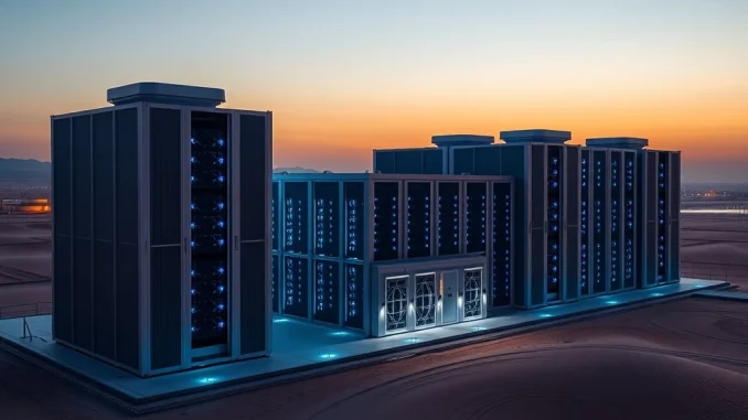 UAE Bitcoin mining facility operated by Citadel Mining generating substantial sovereign profit.