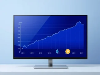 Chart showing measured gains in U.S. crypto ETF net inflows for Bitcoin and Ethereum funds.