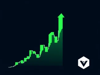 Chart showing Venice Token VVV price breaking out of a descending channel pattern in a significant rally.