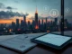 Vietnam crypto tax proposal analysis with blockchain overlay on city skyline