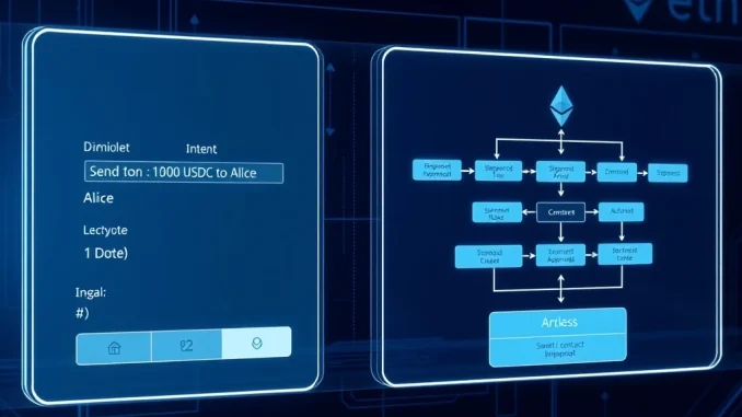 Visualization of Vitalik Buterin's proposed transaction simulation concept for Ethereum and crypto security.