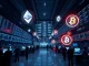 Wall Street and blockchain convergence for BlackRock and Robinhood's DeFi breakthrough in tokenized trading.