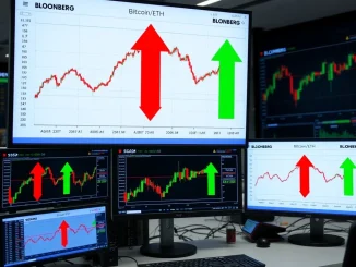 Weekly crypto ETF flows showing BlackRock selling while Solana attracts institutional investment