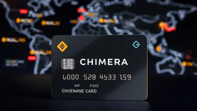 The Chimera Card, powered by Wirex, enabling Bitcoin payments at over 80 million global merchants.