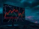 Analytical chart showing the WLFI collapse preceding massive Bitcoin and Ether liquidations.