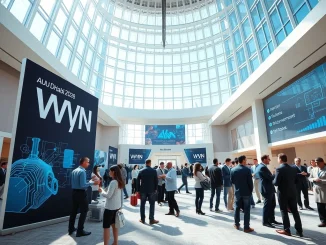 Professional conference setting for the WN Abu Dhabi 2026 global game industry B2B event.