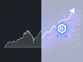 Contrasting analysis of XRP price prediction and Blast's AI-driven 100x forecast in cryptocurrency markets.