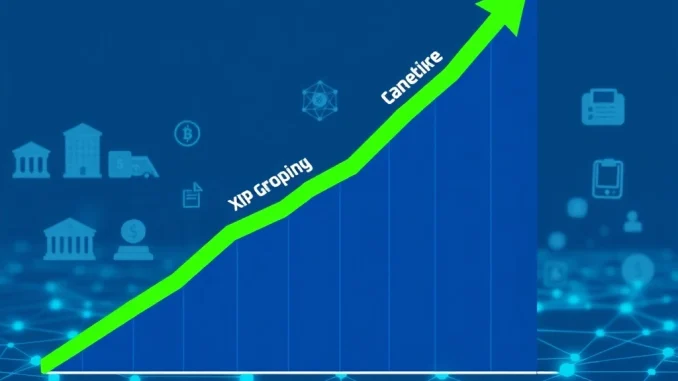 XRP Ledger RWA growth chart surpassing Solana and Polygon in tokenized assets.