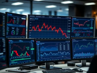 Analyst reviewing XRP on-chain data showing a major realized loss spike on trading screens.