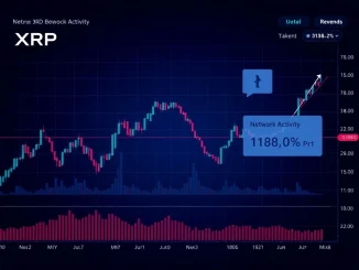 XRP price chart analysis showing correlation with declining active addresses and potential correction