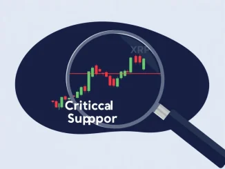 XRP price chart analysis showing megaphone pattern testing critical $1.50 support level in cryptocurrency market.