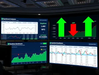 Santiment data dashboard showing XRP trader optimism while BTC and ETH decline in cryptocurrency market analysis