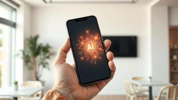 Concept of an AI-first smartphone with intelligent agents replacing traditional apps, as discussed by Carl Pei.