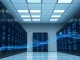 Data center server room with AI bot traffic streams representing Cloudflare CEO's prediction about web dominance