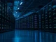 AI data center server racks with lights representing industry infrastructure demands in 2026.