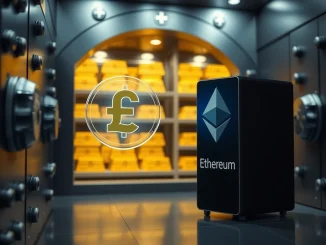 AllUnity's new Swiss franc stablecoin CHFAU as a digital asset within a secure Swiss banking environment on the Ethereum blockchain.