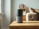 Amazon Echo device representing the launch of the Alexa+ AI assistant in the United Kingdom.