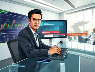 Breaking cryptocurrency news coverage of Aon stablecoin payments and Bithumb regulatory action in March 2026