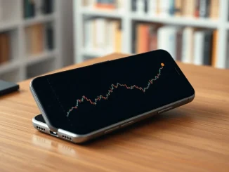 Analysis of ApeCoin (APE) cryptocurrency price trends and market factors on a smartphone chart.