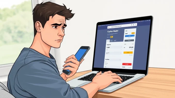 Australian cryptocurrency user experiencing payment delays while shopping online with digital assets