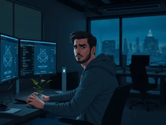 Concerned game developer in studio as Axie Infinity founder warns about Web3 gaming shutdowns