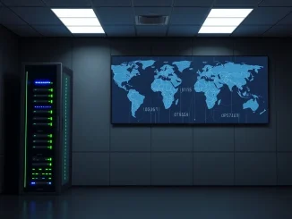 Secure server infrastructure representing Binance's ISO 22301 certification for business continuity management.