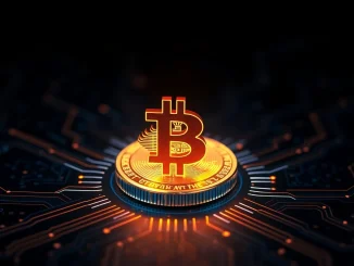 Bitcoin 20 millionth coin milestone with digital network visualization representing scarcity countdown