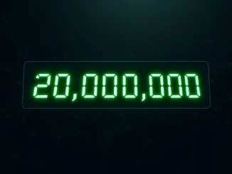 Bitcoin 20 million milestone counter display representing the historic mining achievement and remaining supply