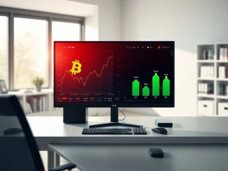 Analyst screen showing Bitcoin price dip alongside rising Ethereum, Solana, and Polkadot charts in March 2026.