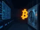 Bitcoin symbol transferred from exchange to cold storage representing the 32K BTC anomalous outflow.