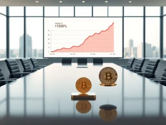 Federal Reserve boardroom scene contrasting Bitcoin's 1250% risk weight against gold bar under Basel rules.