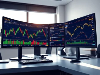 Bitcoin trading analysis on Binance exchange showing price charts and market data for cryptocurrency investors