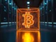 Bitcoin BIP-360 quantum security concept showing digital Merkle tree protection for cryptocurrency