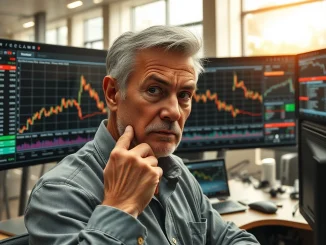 Veteran trader Peter Brandt analyzes concerning Bitcoin price charts in February 2026 financial newsroom