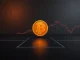 Bitcoin at a crossroads on a financial chart, symbolizing trader divergence on market direction.