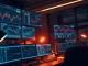 Trading desk monitors showing Bitcoin ETF inflow data and price charts during market rally.
